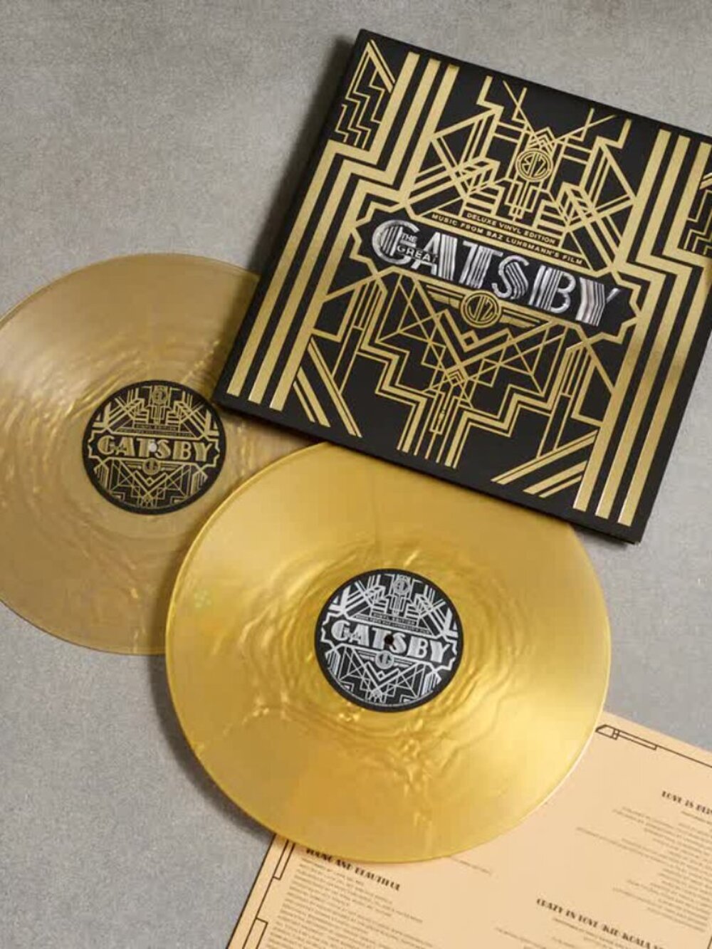 The Great Gatsby Deluxe Soundtrack 2-LP ~ Exclusive Color + Embossed ~Brand New!